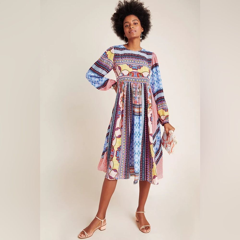 NWT Anthropologie Bhanuni by Jyoti Marcelina Midi Dress